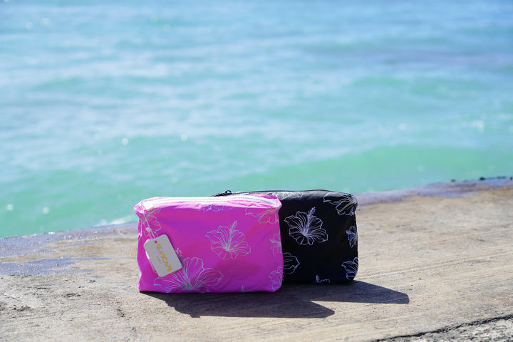 Shore & Explore Pouches - Hibiscus